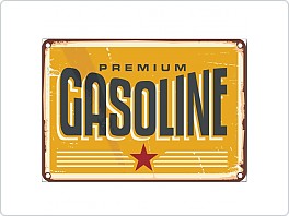 Plechová cedule Motor Oil Gasoline, 20x30cm