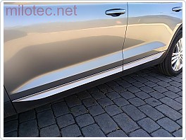Lišty bočních dveří M-TRACK - stříbrné matné, Kodiaq od r.v. 2016 -