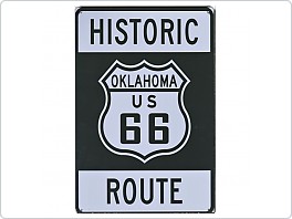 Plechová cedule Route 66, 20x30cm