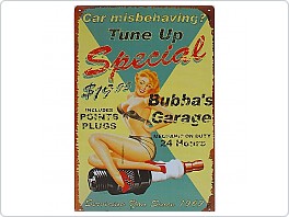 Plechová cedule Service, Tune Up Special, 20x30cm