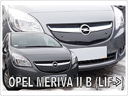 Zimní clona, kryt na chladič, Opel Meriva B, 2014-2017 facelift
