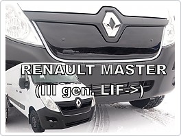 Zimní clona, kryt na chladič, Renault Master 3, III, 2014- facelift