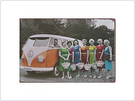 Plechová cedule Volkswagen, 20x30cm