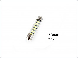 Autožárovka LED sufit 18SMD, 12V 41mm, bílá