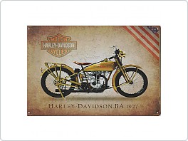 Plechová cedule Harley Davidson 1927, 20x30cm