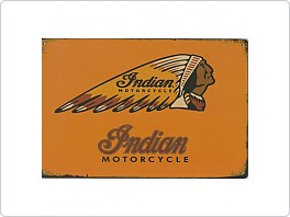 Plechová cedule moto Indian, 20x30cm