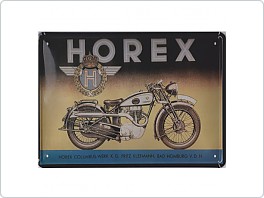 Plechová cedule moto Horex, 20x30cm