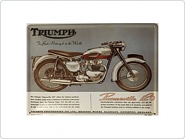 Plechová cedule moto Triumph, 20x30cm