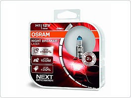 Autožárovka Osram H1 12V/55W +150% Night Breaker Laser, 2ks