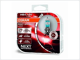 Autožárovka Osram HB4 12V/51W +150% Night Breaker Laser, 2ks
