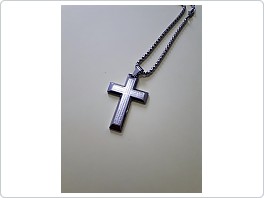 Přívěšek Kříž K1, chirurgická ocel