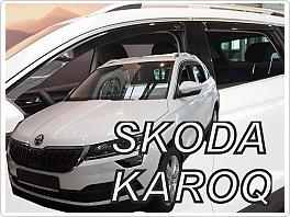 Plexi ofuky oken Škoda Karoq 2017- přední + zadní