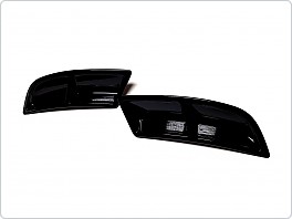 Škoda Superb III - atrapy výfuku TURBO design v provedení RS230 Glossy black