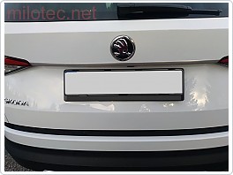 Lišta nad zadní SPZ, Alu Brush, Škoda Superb 3. Combi, 2015-