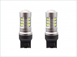 LED žárovka T20, 24SMD Canbus, 12-24V, bílá, 2ks