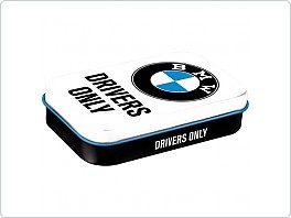 Retro mint box 6x9cm, bonbony, BMW Drivers Only