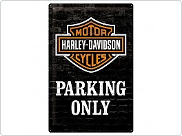 Plechová cedule Harley Davidson Parking Only, 40x60cm