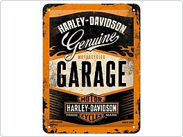 Plechová cedule Harley Davidson Garage, 15x20cm