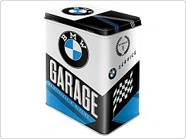 Plechová dóza BMW Garage, 20x14x10cm
