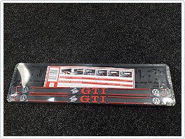 Držák SPZ, podložka pod značku 3D nápis GTI