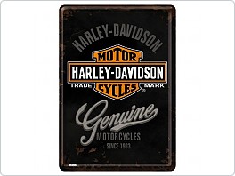 Plechová cedule Harley Davidson, 10x14cm