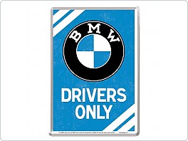 Plechová cedule BMW Drivers Only, 10x14cm