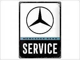 Plechová cedule Mercedes Service, 30x40cm