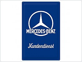 Plechová cedule Mercedes Kundendients, 40x60cm