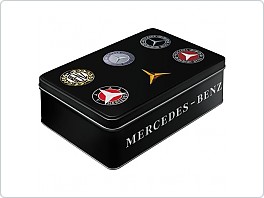 Plechová dóza Mercedes Logo, 23x16x7cm