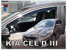Plexi ofuky oken, deflektory Kia Ceed 2018- přední 