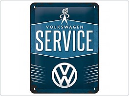 Plechová cedule VW Service, 15x20cm