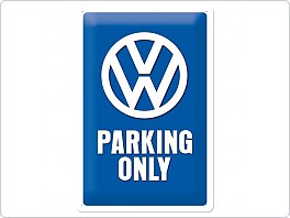 Plechová cedule VW Parking Only, 20x30cm