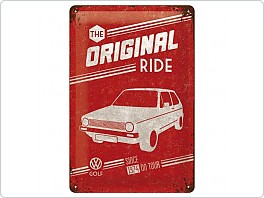 Plechová cedule VW Golf 1, 20x30cm