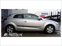 Ochranné boční lišty dveří Kia Pro Ceed 3Dveř. 2007-2012
