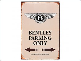 Plechová cedule Bentley Parking Only, 20x30cm