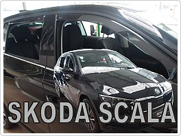 Plexi ofuky oken Škoda Scala 2019-, přední + zadní