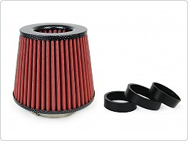 Sportovní filtr carbon/červený, vstup 55-76mm