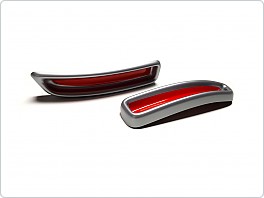 Škoda Karoq - atrapy výfuku RS design KI-R - GLOWING RED
