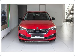 Škoda Scala - přední plastový spoiler DTM - V1 - GLOSSY BLACK