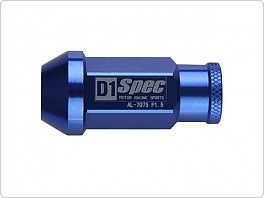 Odlehčené matice kol - D1 Racing Spec modré dlouhé 12x1.50