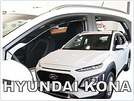 Plexi ofuky oken, deflektory, Hyundai Kona 2016- přední + zadní