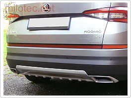 Škoda Kodiaq, koncovky výfuku, ABS, Alu-Brush Dummy XL