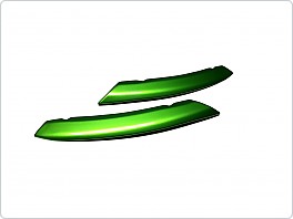 Škoda Rapid - mračítka SPORTIVE v originál Škoda barvě RALLYE GREEN (F6Z)