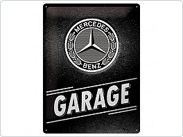 Plechová cedule Mercedes Benz GARAGE, 30x40cm