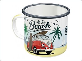 Hrnek VW At the Beach Bulli, plechový