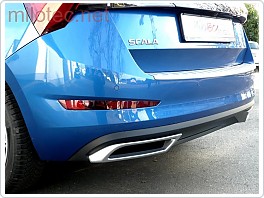 Dummy Milotec - koncovky výfuku Alu Brush, Škoda Scala