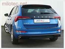 Dummy Milotec - koncovky výfuku ABS - černý lesklý, Škoda Scala