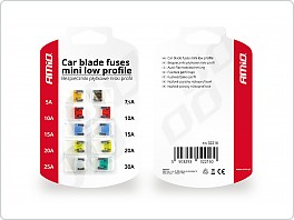 Sada pojistek do auta, nízkoprofilové, 10ks