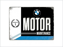 Plechová cedule BMW Motor Maintenance, 30x40cm