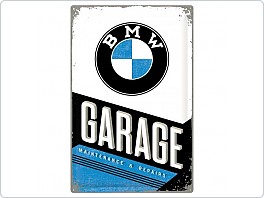 Plechová cedule BMW Garage, 40x60cm